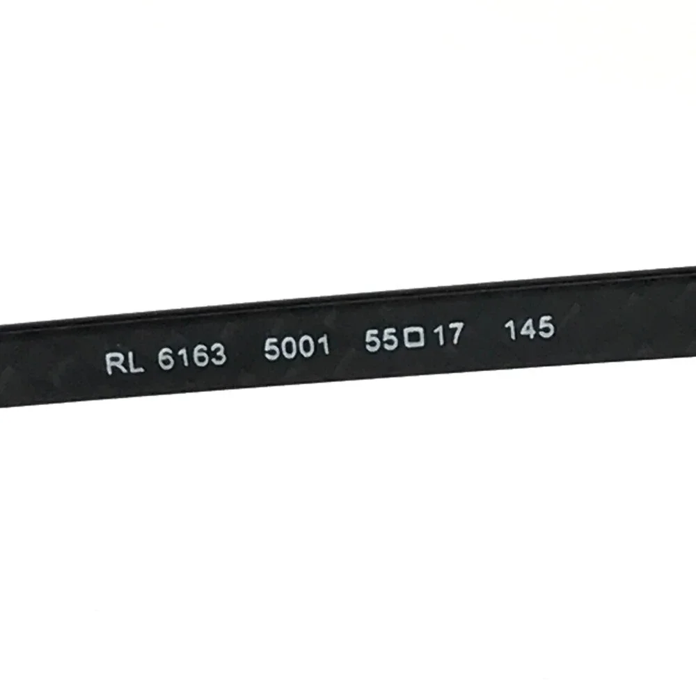 Ralph Lauren Eyeglasses Frames RL6163 5001 Black Gray Carbon Fiber 55-17-145